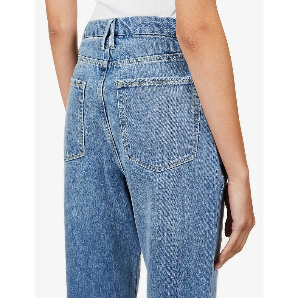 Good American Women's Good Boy Tapered High-Rise Jeans Size 25x31 - Picture 4 of 12